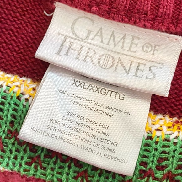 GAME OF THRONES | I Drink And Know Things Crewneck Sweater Sz XXL - Picture 4 of 4